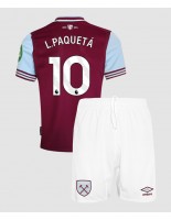 West Ham United Lucas Paqueta #10 Hjemmedraktsett Barn 2024-25 Korte ermer (+ bukser)